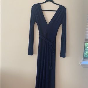 Naked Wardrobe navy blue jumpsuit